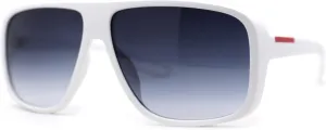 SA106 Mens Oversize European Design Racer Plastic Fashion Sunglasses