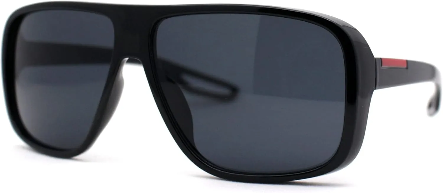 SA106 Mens Oversize European Design Racer Plastic Fashion Sunglasses
