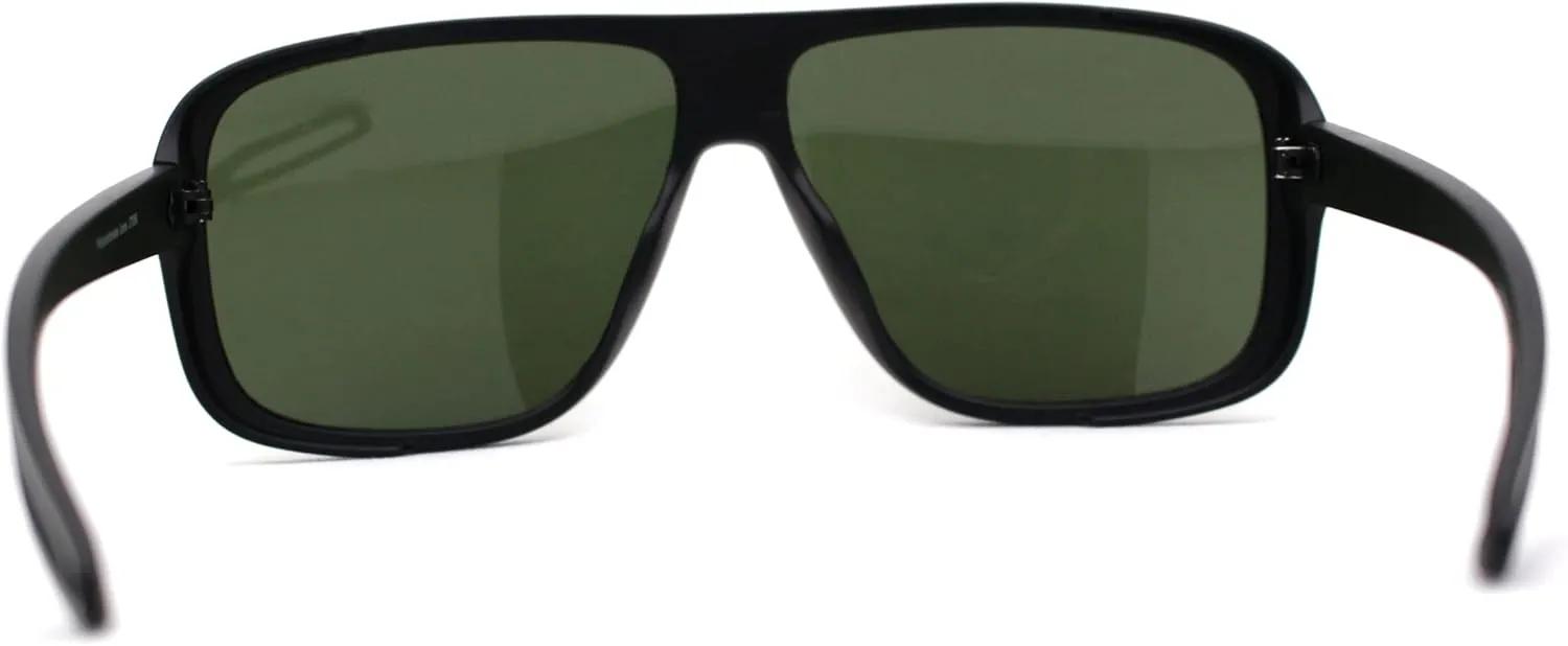 SA106 Mens Oversize European Design Racer Plastic Fashion Sunglasses