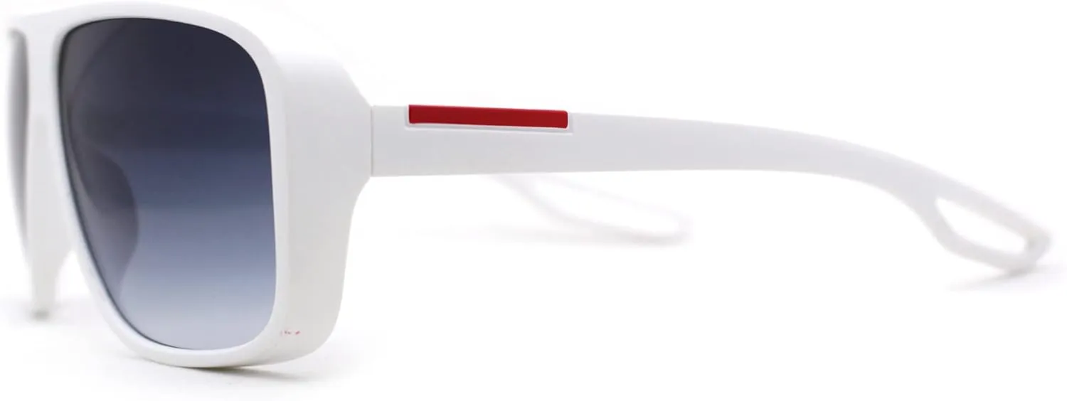 SA106 Mens Oversize European Design Racer Plastic Fashion Sunglasses