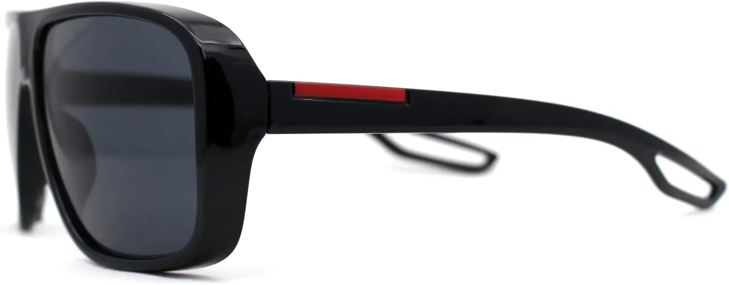 SA106 Mens Oversize European Design Racer Plastic Fashion Sunglasses