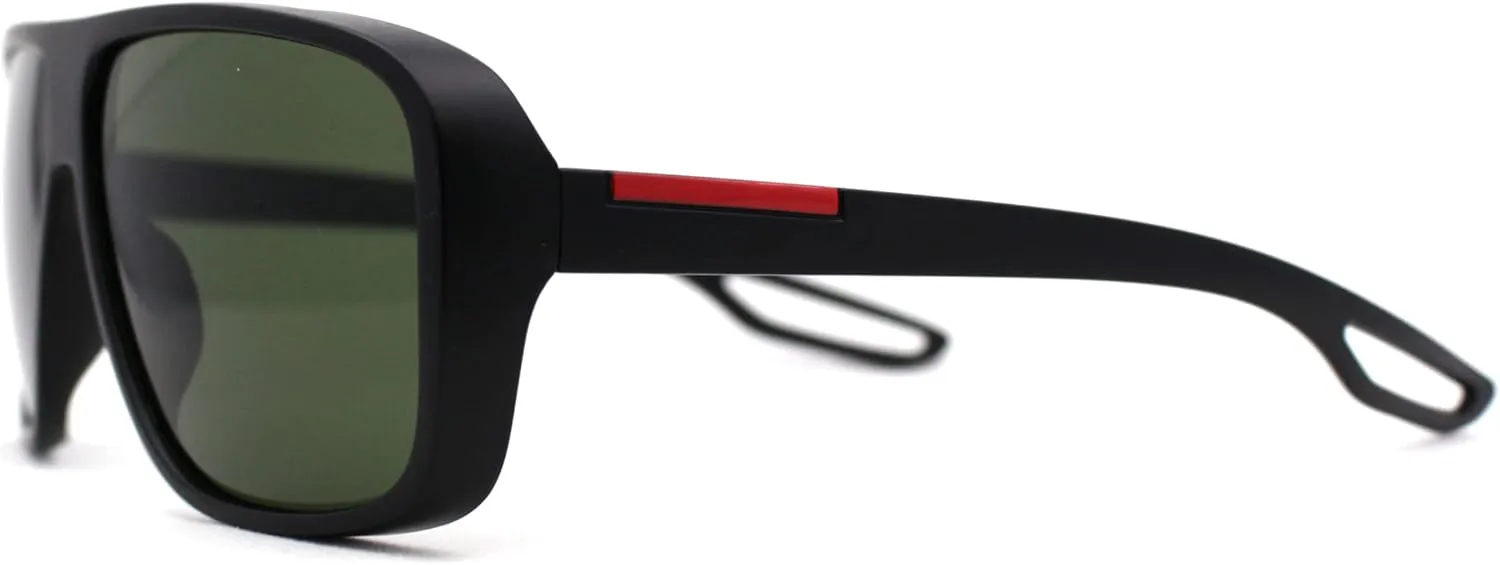 SA106 Mens Oversize European Design Racer Plastic Fashion Sunglasses