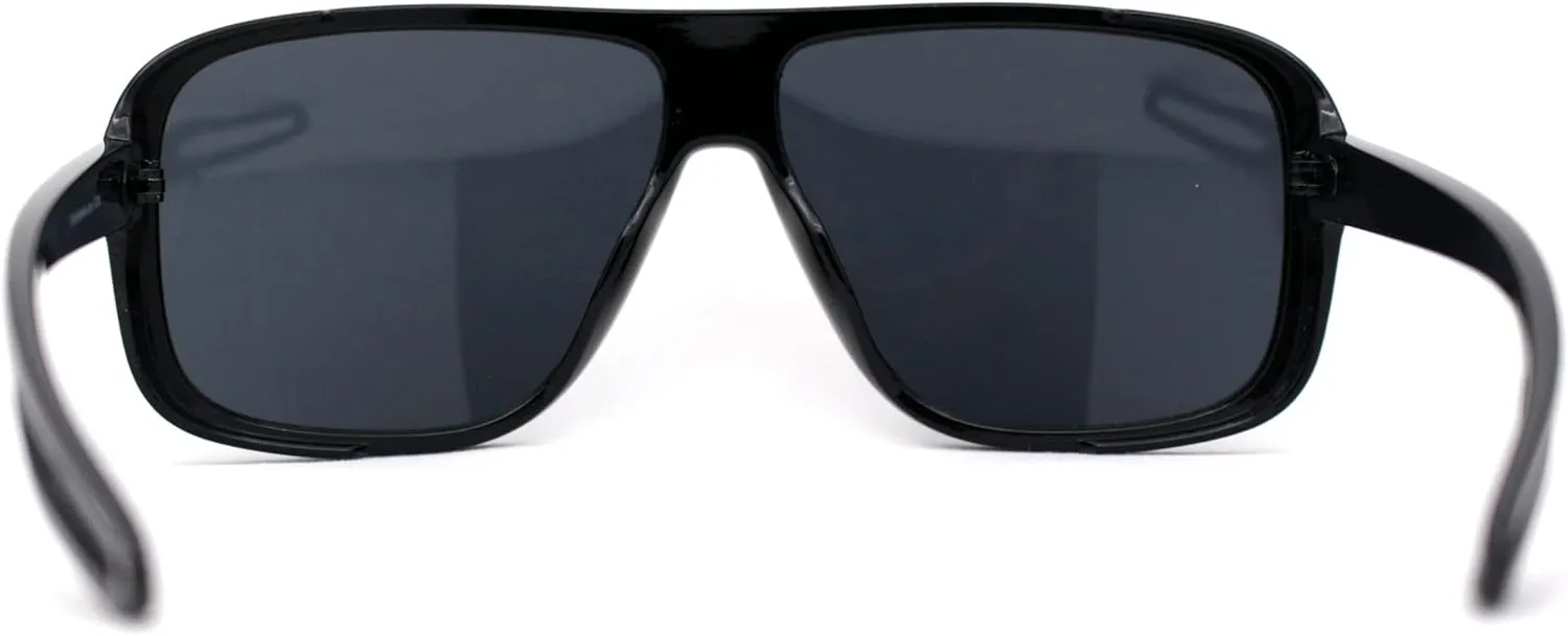 SA106 Mens Oversize European Design Racer Plastic Fashion Sunglasses