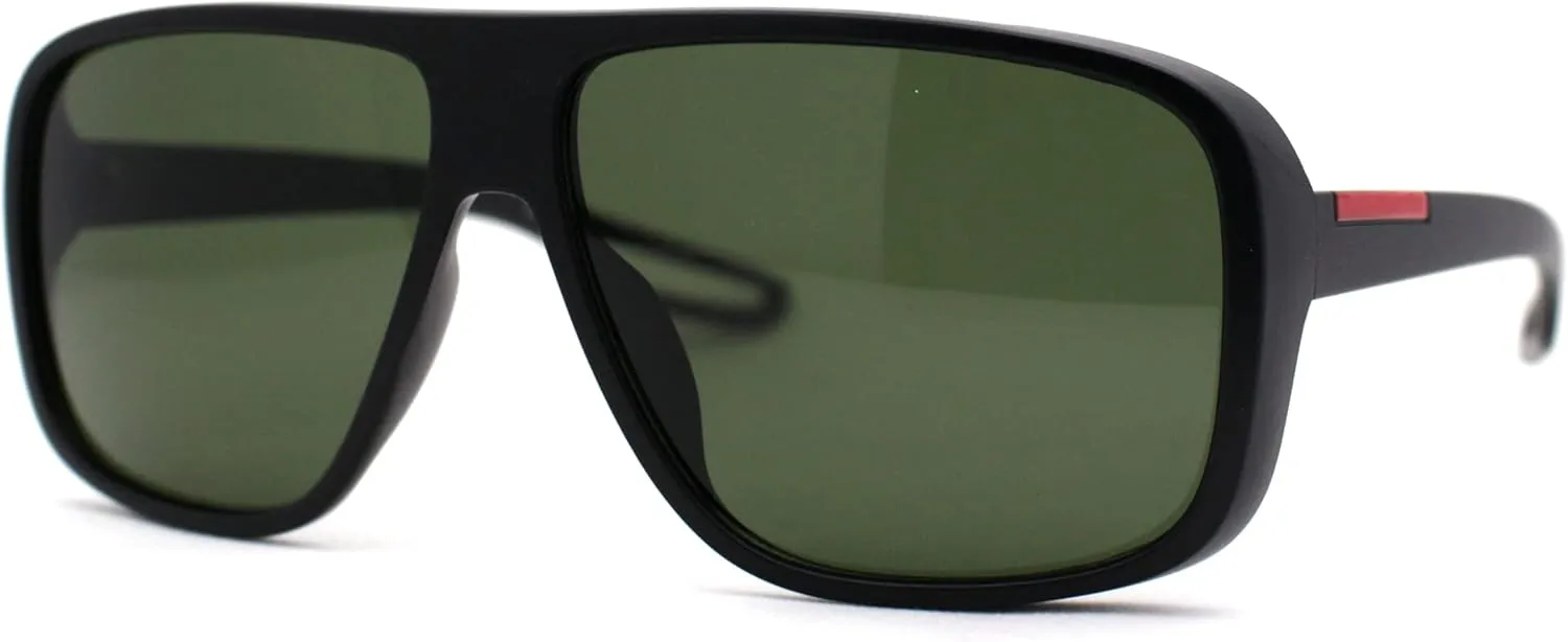 SA106 Mens Oversize European Design Racer Plastic Fashion Sunglasses