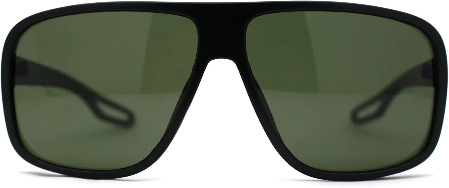 SA106 Mens Oversize European Design Racer Plastic Fashion Sunglasses