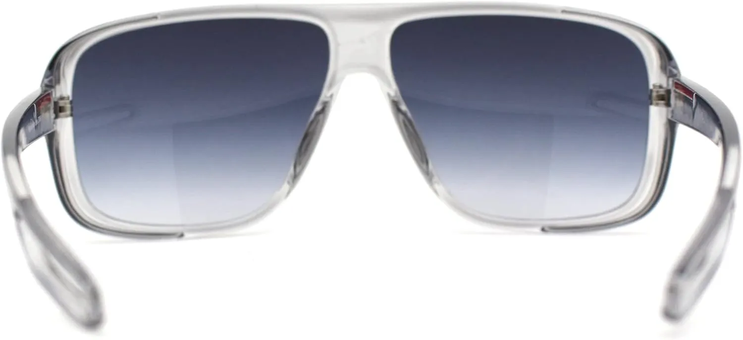SA106 Mens Oversize European Design Racer Plastic Fashion Sunglasses