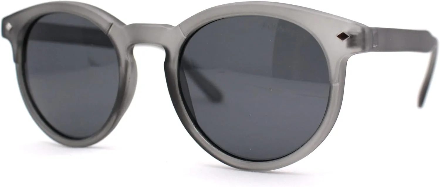 SA106 Polarized Classic Gentlemens Keyhole Horn Rim Plastic Sunglasses