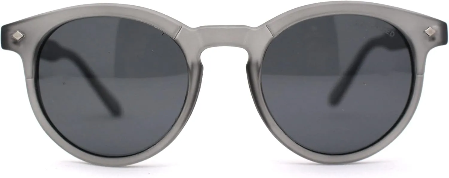 SA106 Polarized Classic Gentlemens Keyhole Horn Rim Plastic Sunglasses