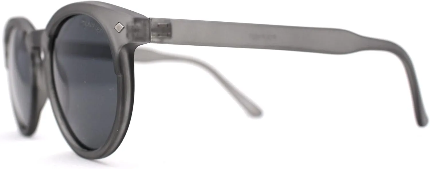SA106 Polarized Classic Gentlemens Keyhole Horn Rim Plastic Sunglasses