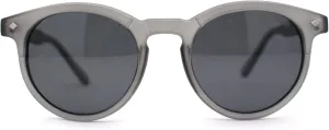 SA106 Polarized Classic Gentlemens Keyhole Horn Rim Plastic Sunglasses