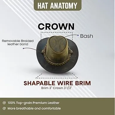 Safari Crazy Hats for Men & Women Outback Hat