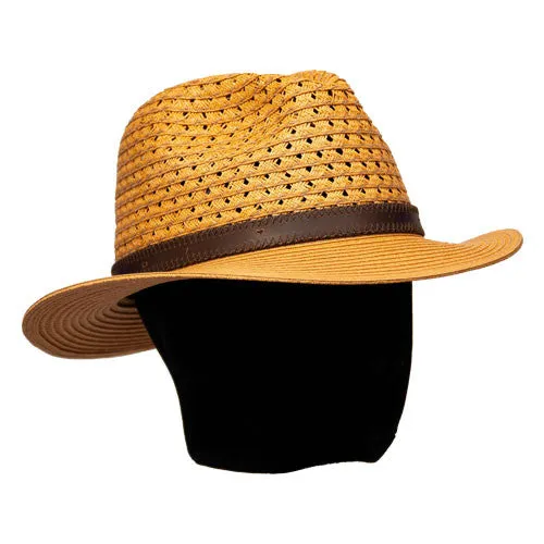 Saint Martin - Two Tone Paper Braid Fedora