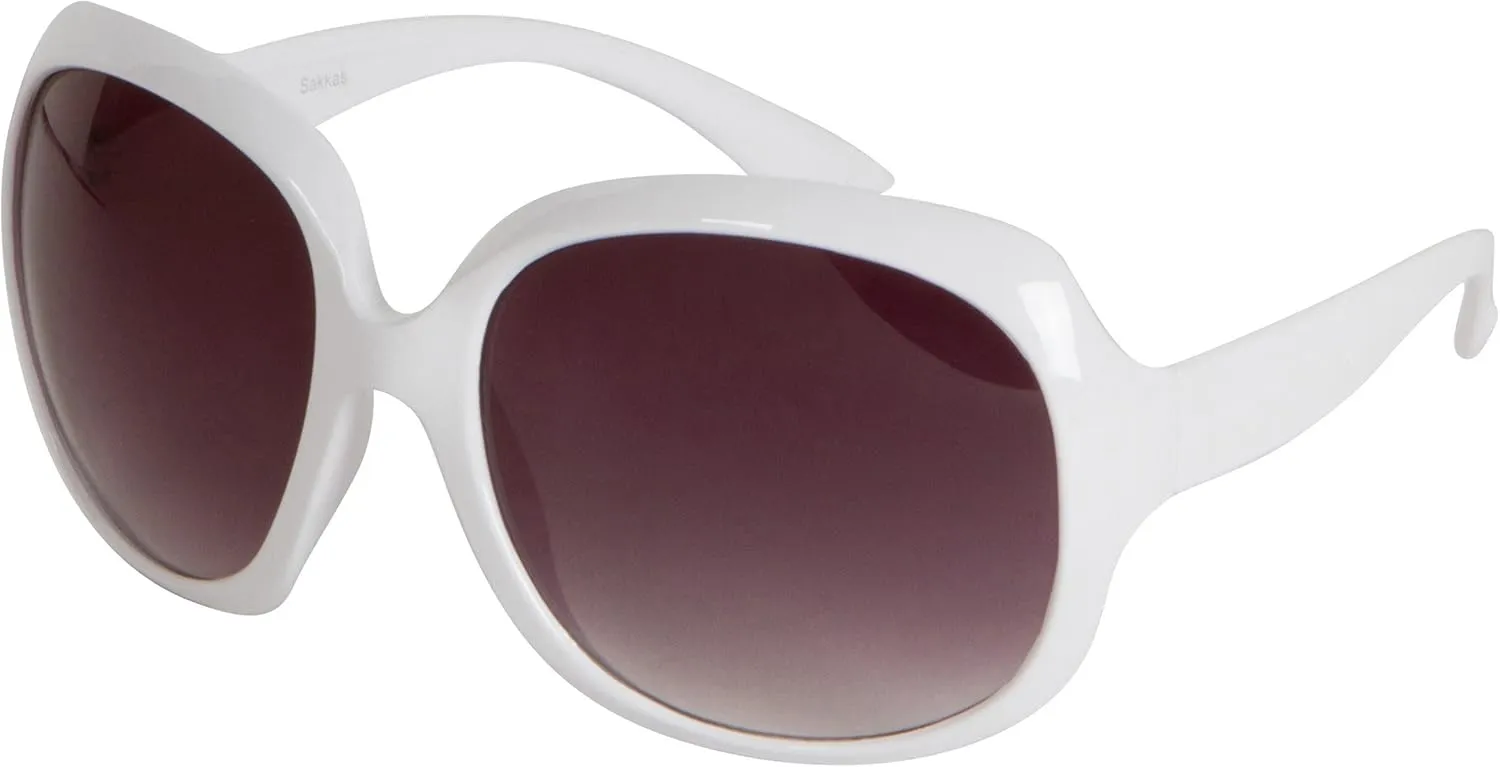 Sakkas Vintage Oversized Frame Fashion Sunglasses