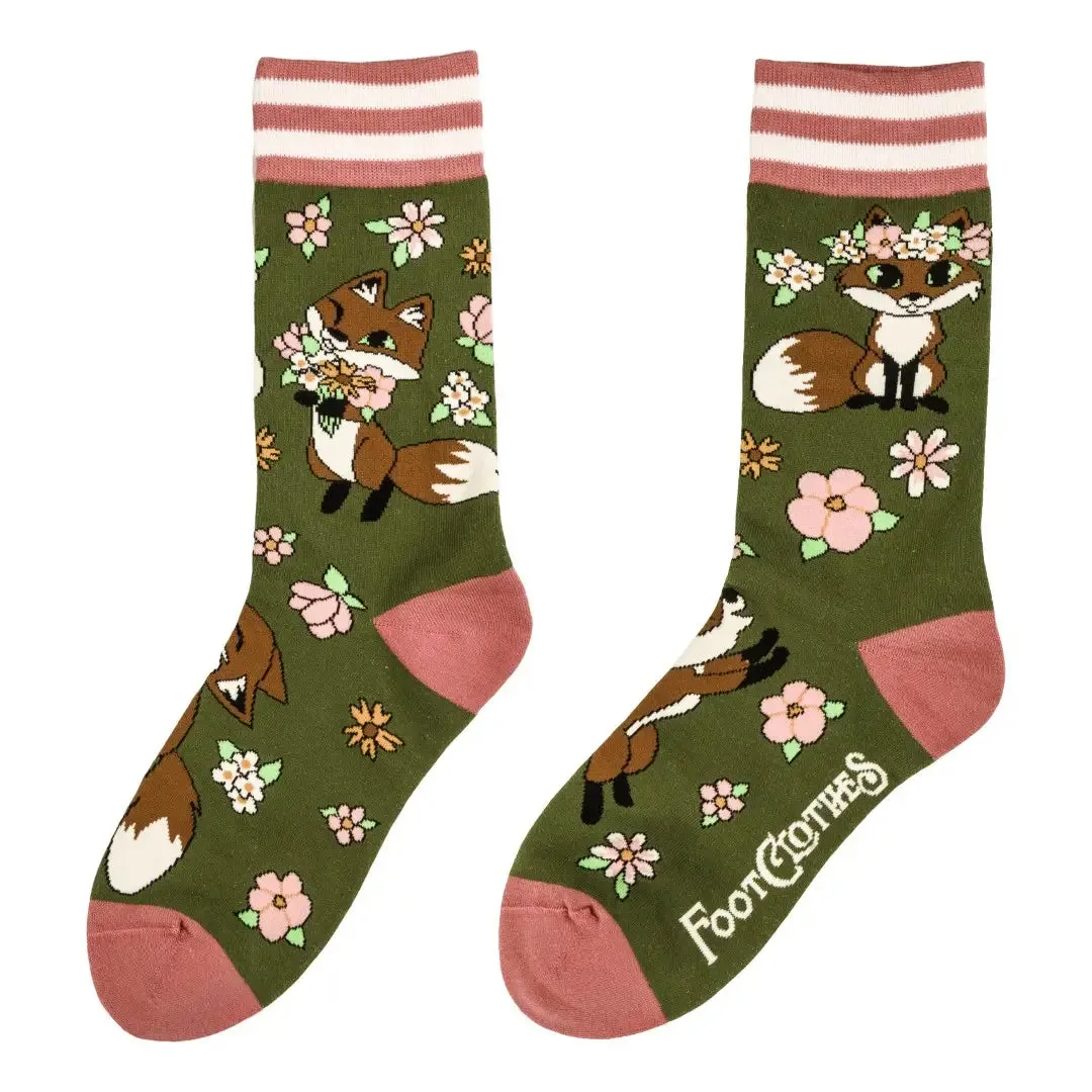 Scotopus Floral Foxes Bamboo Socks