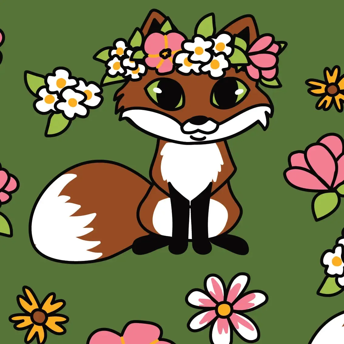 Scotopus Floral Foxes Bamboo Socks