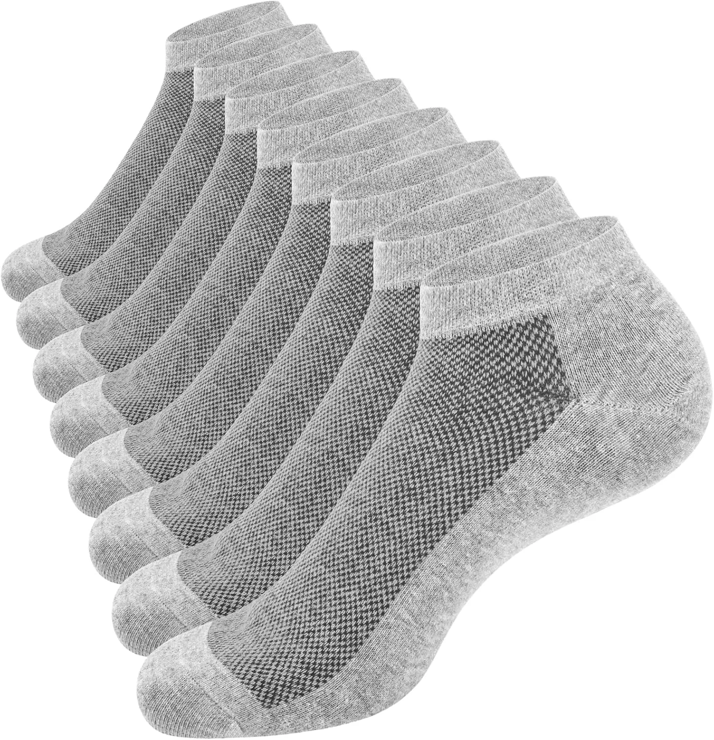 SIXDAYSOX 8/6 Pack Mens Ankle Socks Low Cut Comfort Casual Socks Size 10-13/13-15