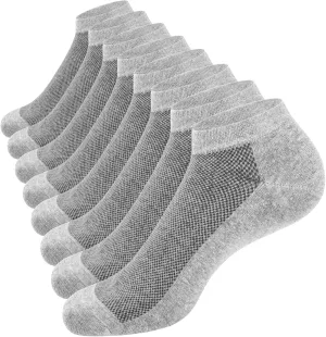 SIXDAYSOX 8/6 Pack Mens Ankle Socks Low Cut Comfort Casual Socks Size 10-13/13-15