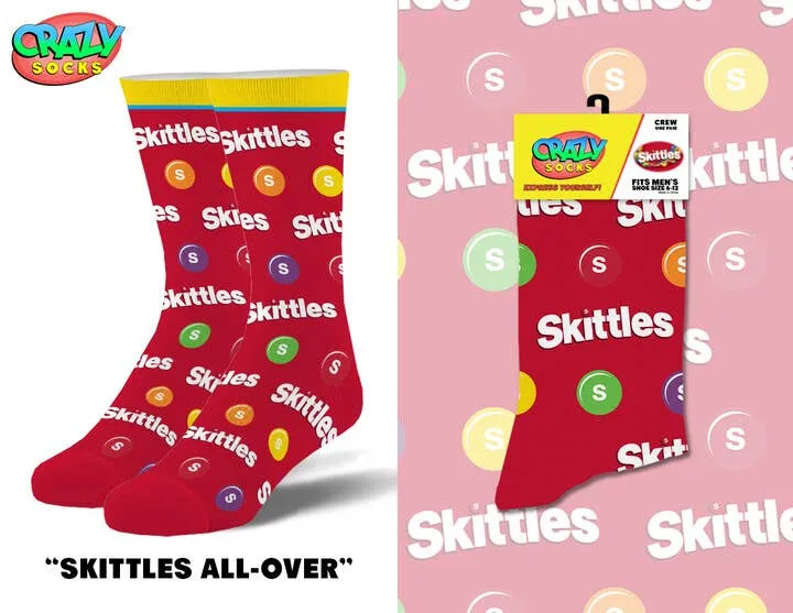 Skittles Novelty Crew Socks