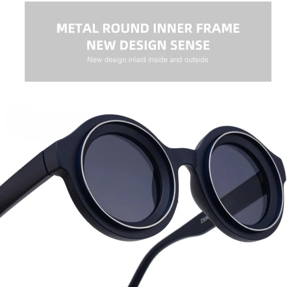 Small Frame Round Steampunk Sunglasses Men Luxury Punk Glasses For Male Shades Vintage Eyewear UV400