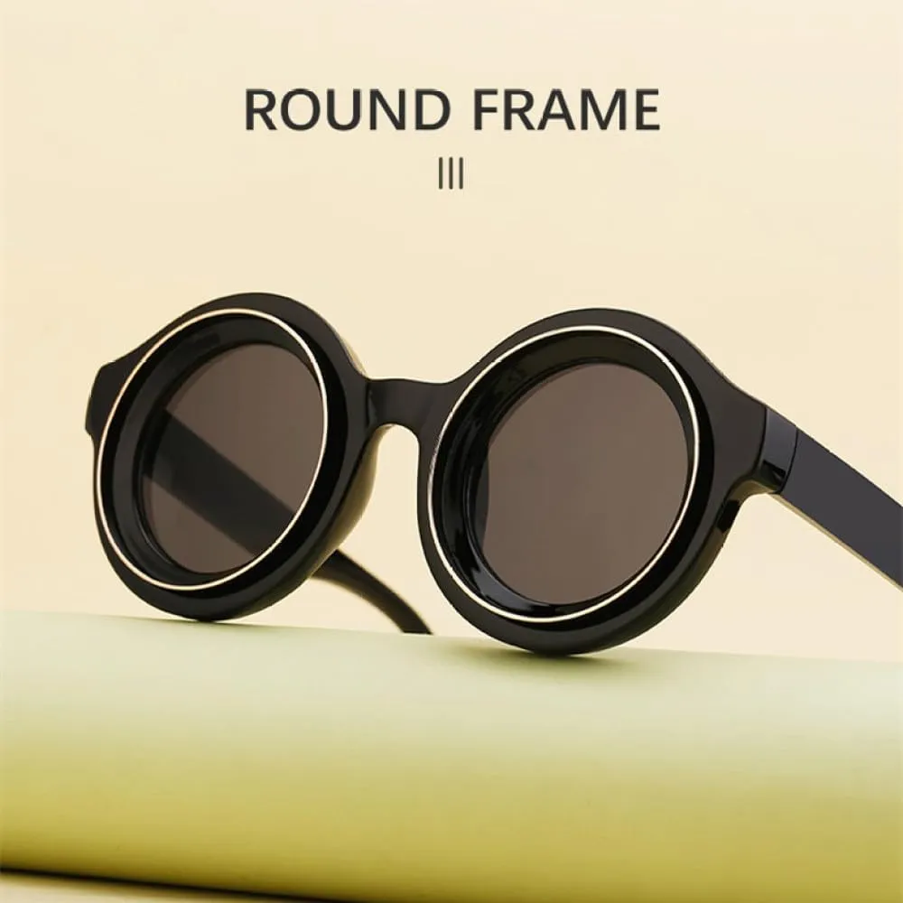 Small Frame Round Steampunk Sunglasses Men Luxury Punk Glasses For Male Shades Vintage Eyewear UV400