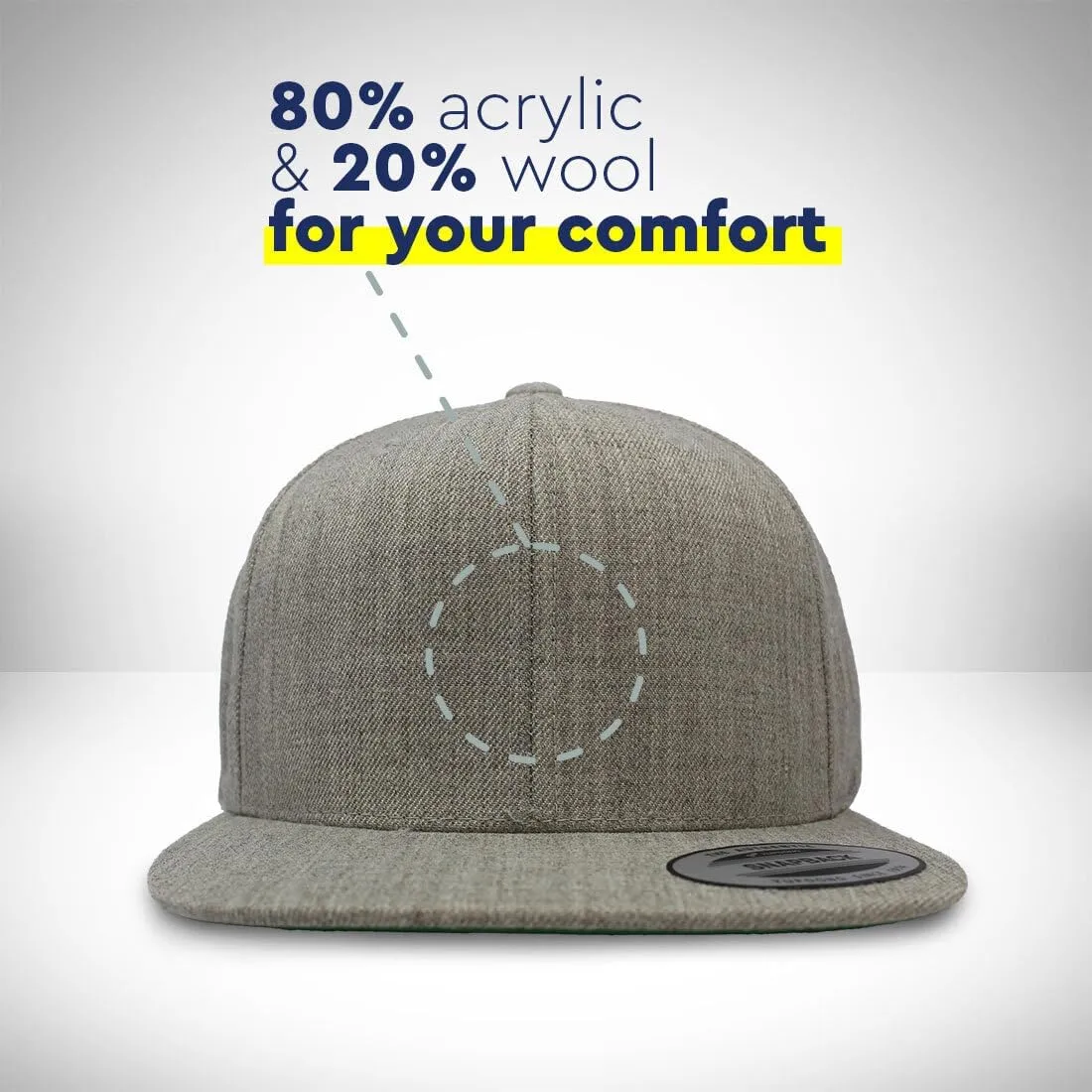 Snapback Hat for Men Flat Brim Hats Baby Daddy Father Dad Papa Pop Embroidered Flat Bill Hat Acrylic