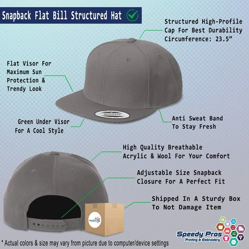 Snapback Hat for Men Flat Brim Hats Jesus is My Lifeline God Christian Embroidered Flat Bill Hat Acrylic