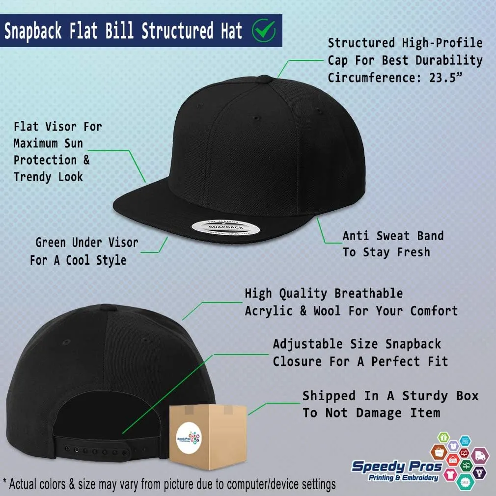 Snapback Hat for Men Flat Brim Hats Orthodox Cross Jesus Christ Religious Faith Embroidered Flat Bill Hat