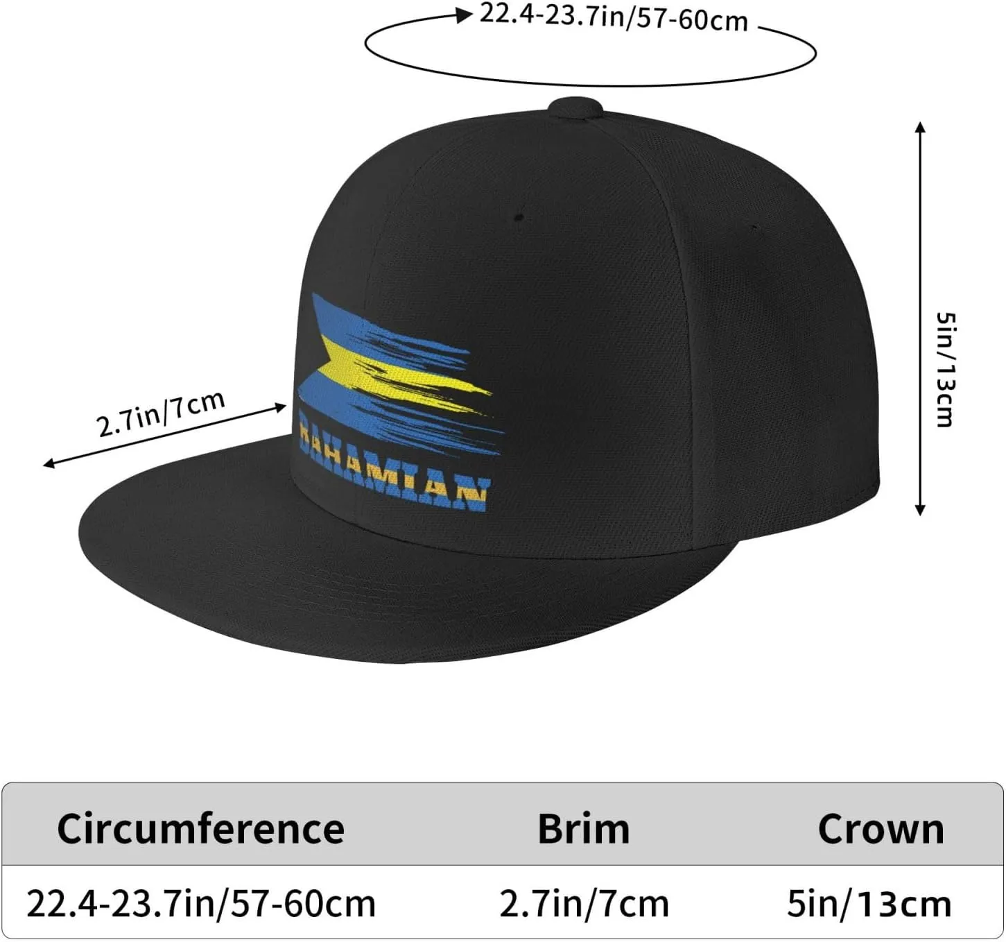 Snapback Hats for Men Women Adjustable Flat Brim Baseball Cap Flat Bill Hip Hop Hat Trucker Hat