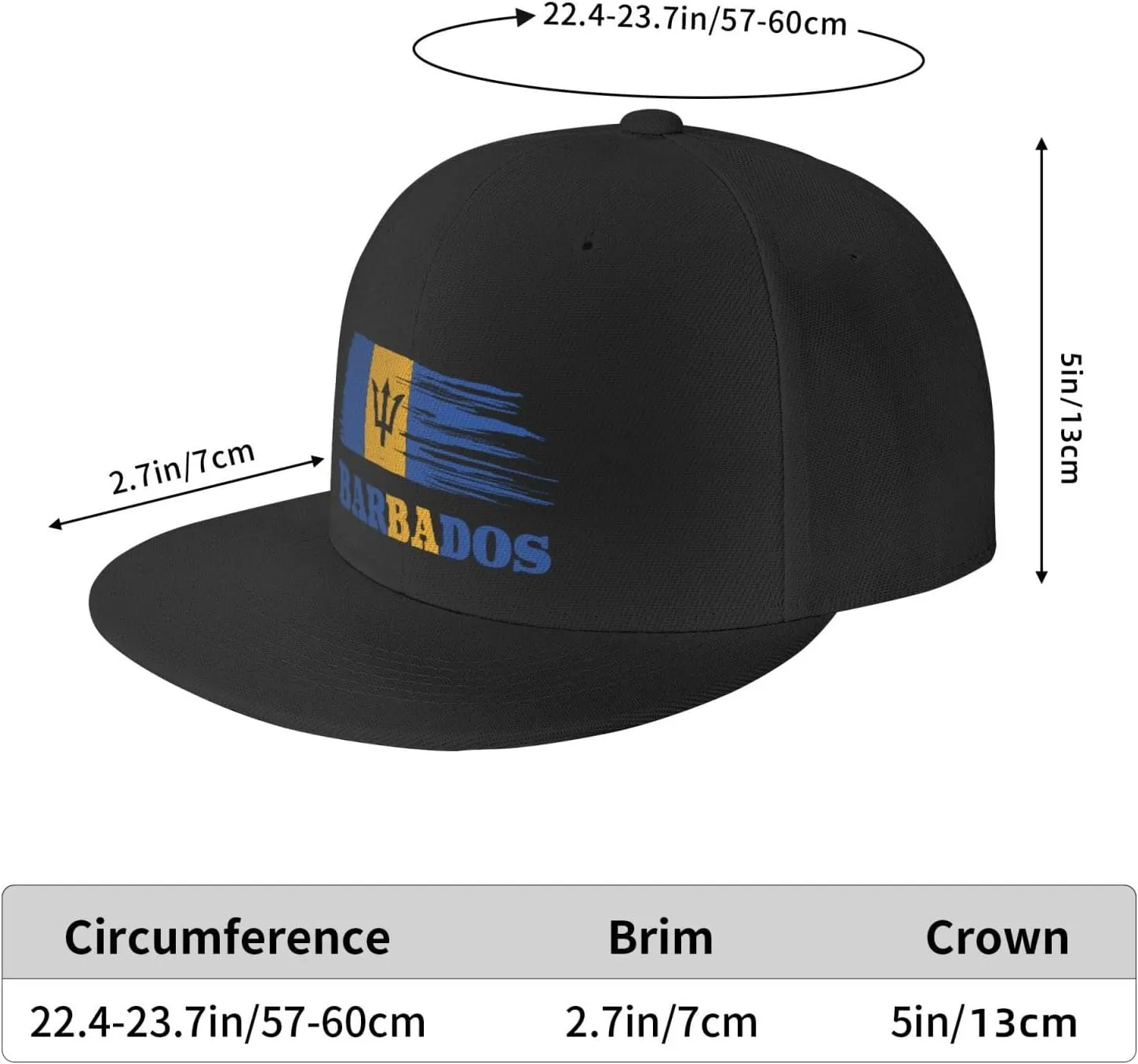 Snapback Hats for Men Women Adjustable Flat Brim Baseball Cap Flat Bill Hip Hop Hat Trucker Hat