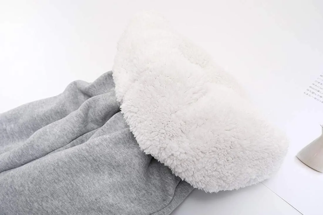Snoly Women's Winter Warm Athletic Sherpa-Lined Jogger Sweatpants Running Active Thermal Fleece Running Pant Trousers