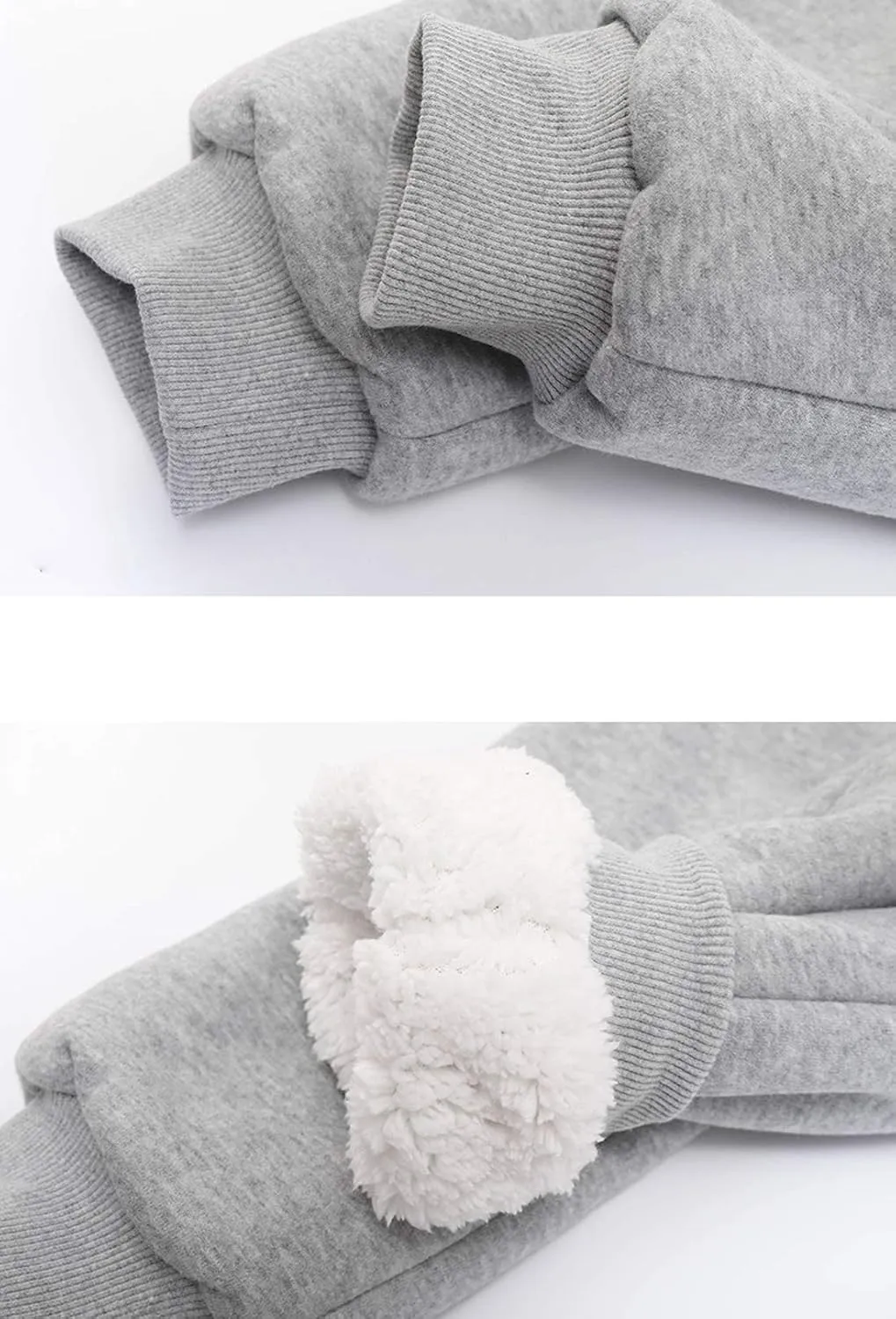 Snoly Women's Winter Warm Athletic Sherpa-Lined Jogger Sweatpants Running Active Thermal Fleece Running Pant Trousers