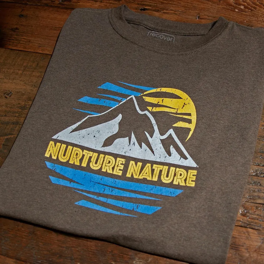 Solmate Socks Nurture Nature T-Shirt Brown (Men's)
