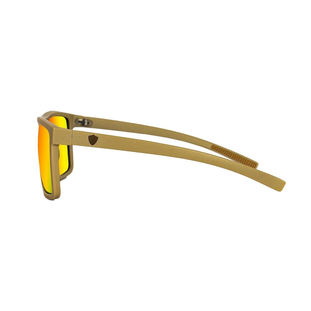 Sport Sunglasses | Desert Sand | Red/Orange Mirror