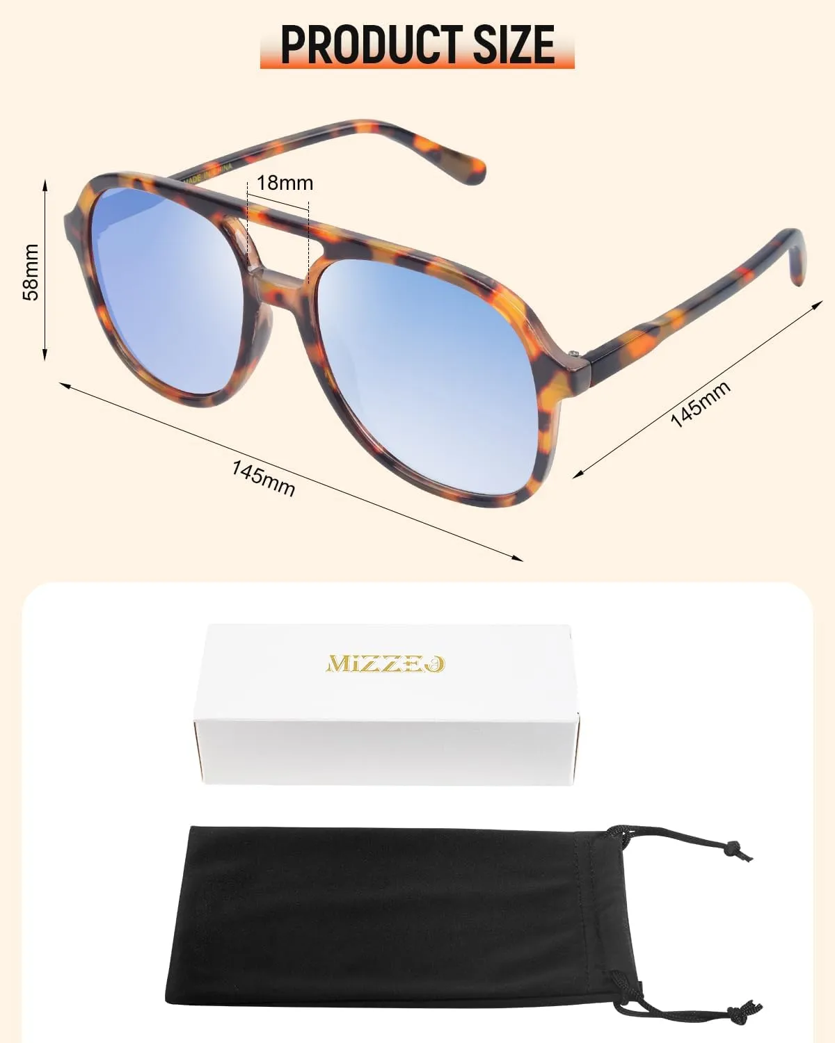 Square Sunglasses for Women Men, 70s Oversized Polarized Aviator Sunglasses, Trend Ladies Sunglasses Sparkling Frame