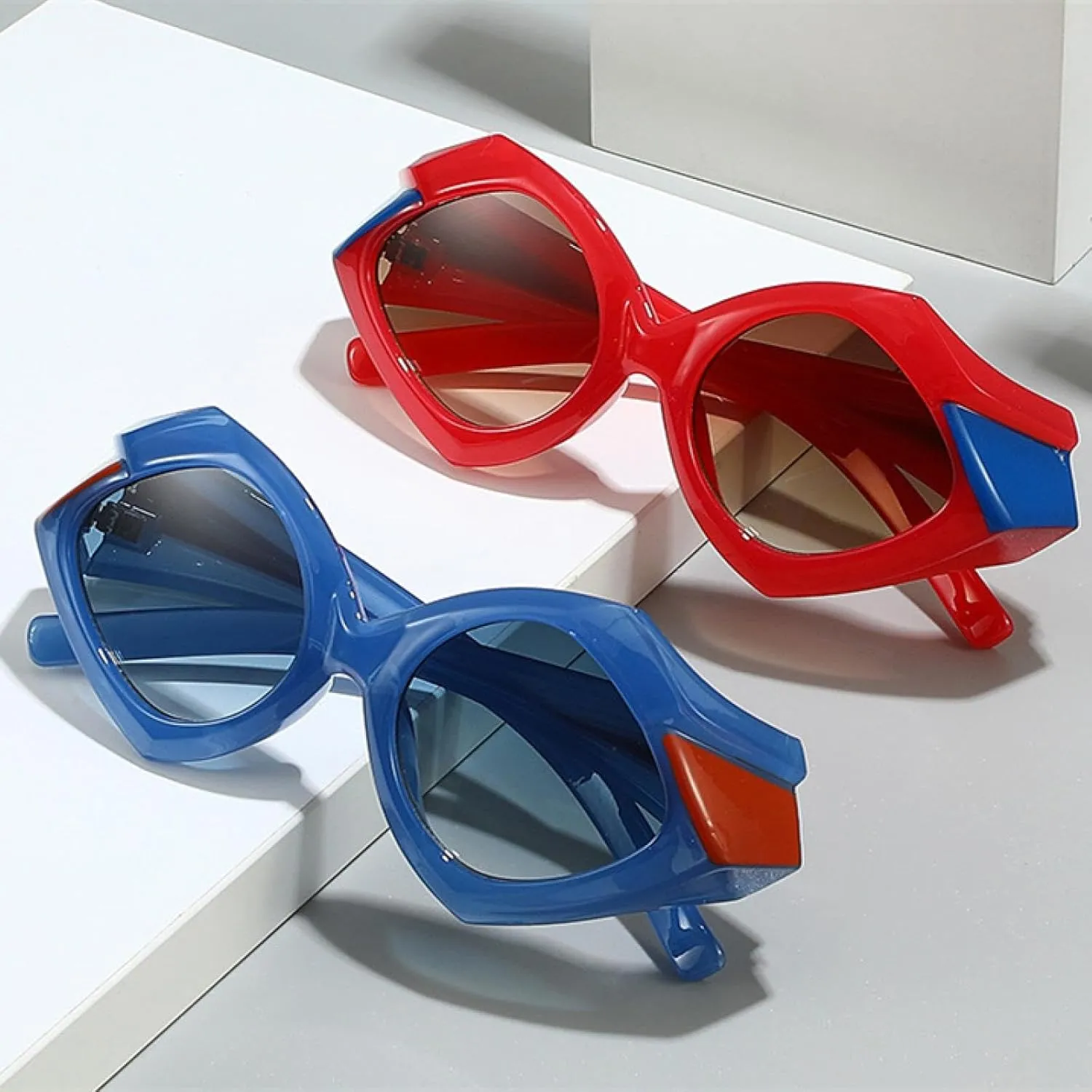 Steampunk Sunglasses for Women Men Retro Unique Punk Trending Uv400