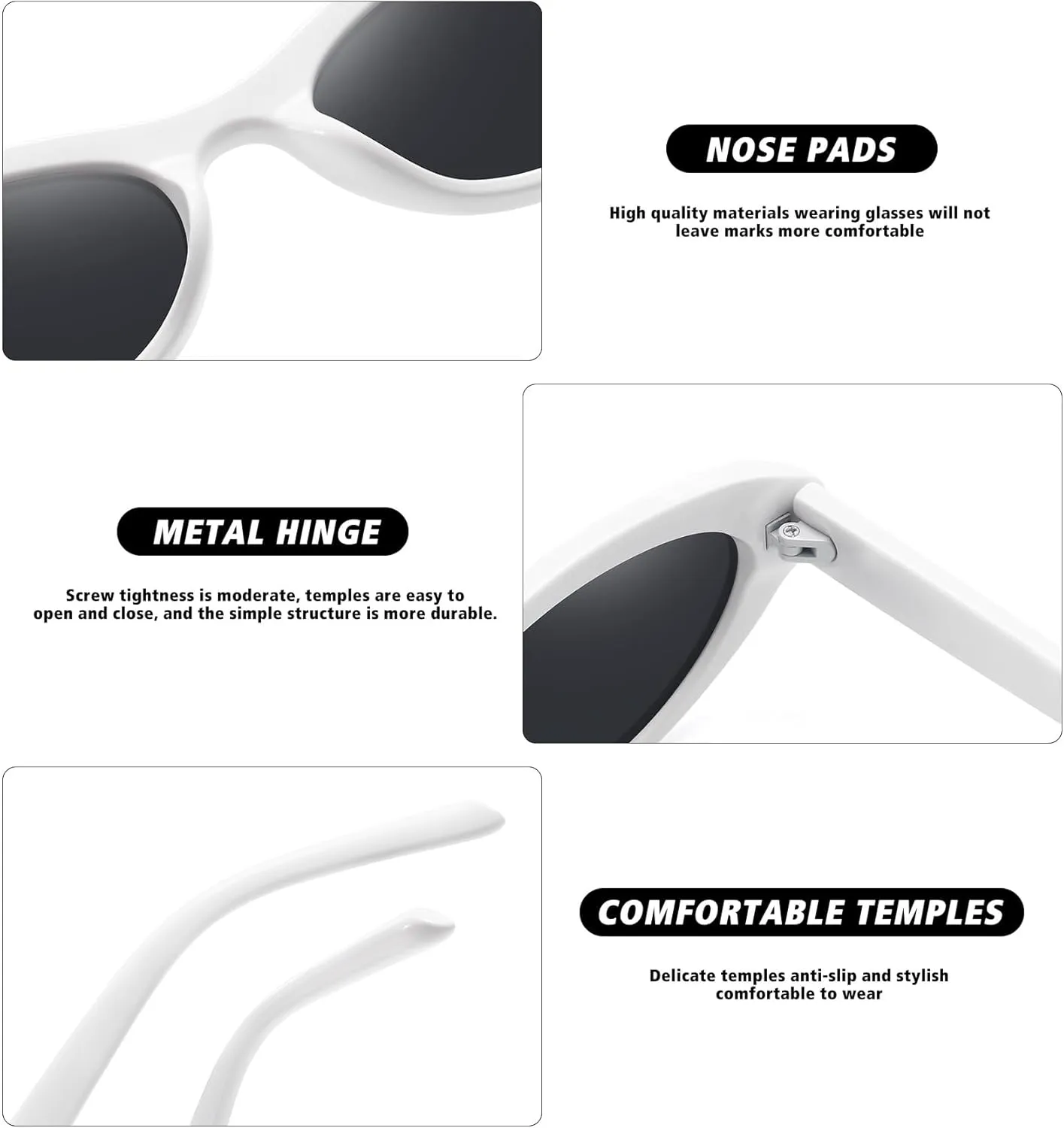STORYCOAST Trendy Small Cat Eye Sunglasses for Women Retro 90s Oval Narrow Sun Glasses Vintage Skinny Shades UV400 Protection