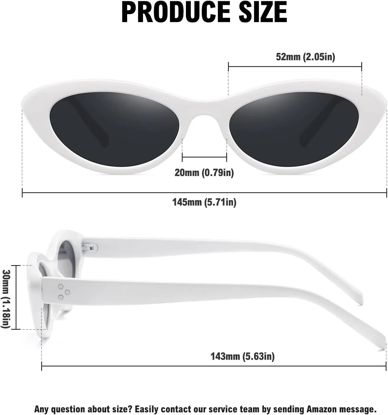 STORYCOAST Trendy Small Cat Eye Sunglasses for Women Retro 90s Oval Narrow Sun Glasses Vintage Skinny Shades UV400 Protection