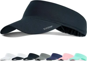 Sukeen Cooling Stretchy Visor Free Size Cool Hat with UV Protection Brim Peak Vizor for Golf, Tennis, Cycling, Running