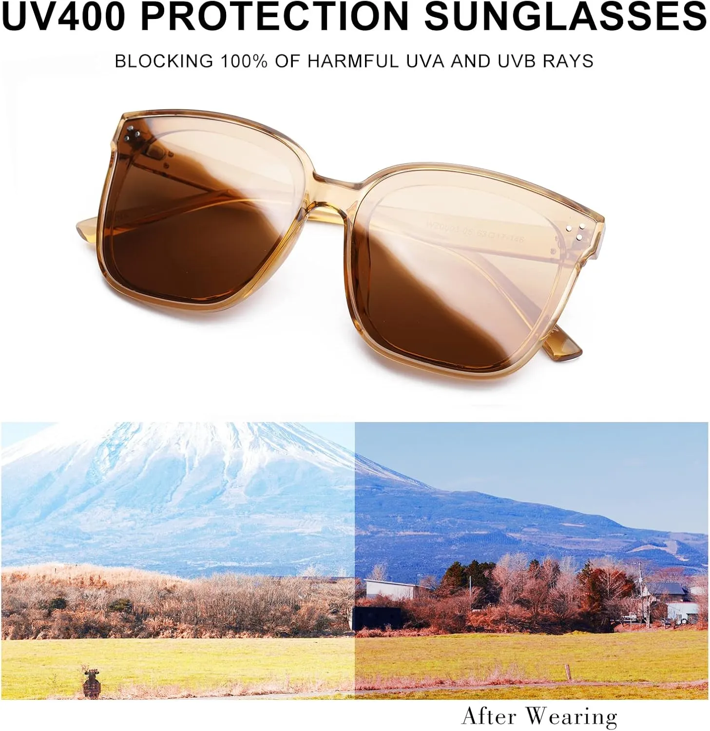 Sumato Sunglasses Womens, Oversized Pink Sunglasses for Women with Trendy Mirrored Lens UV400 Blocking