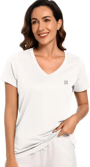 Summer Athletic Running Shirt for Woman Quick Dry UV Protection Breathable Moisture-Wicking Running Tops