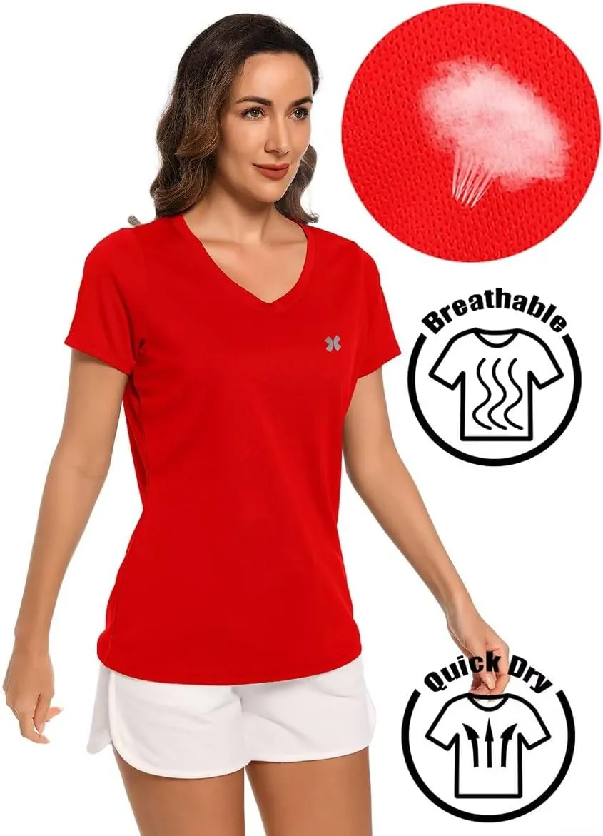 Summer Athletic Running Shirt for Woman Quick Dry UV Protection Breathable Moisture-Wicking Running Tops