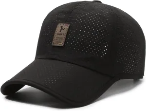 Summer Mesh Breathable Quick Dry Sports Running Trucker Hat Outdoor Sports Running Hat Elastic Adjustable Cap