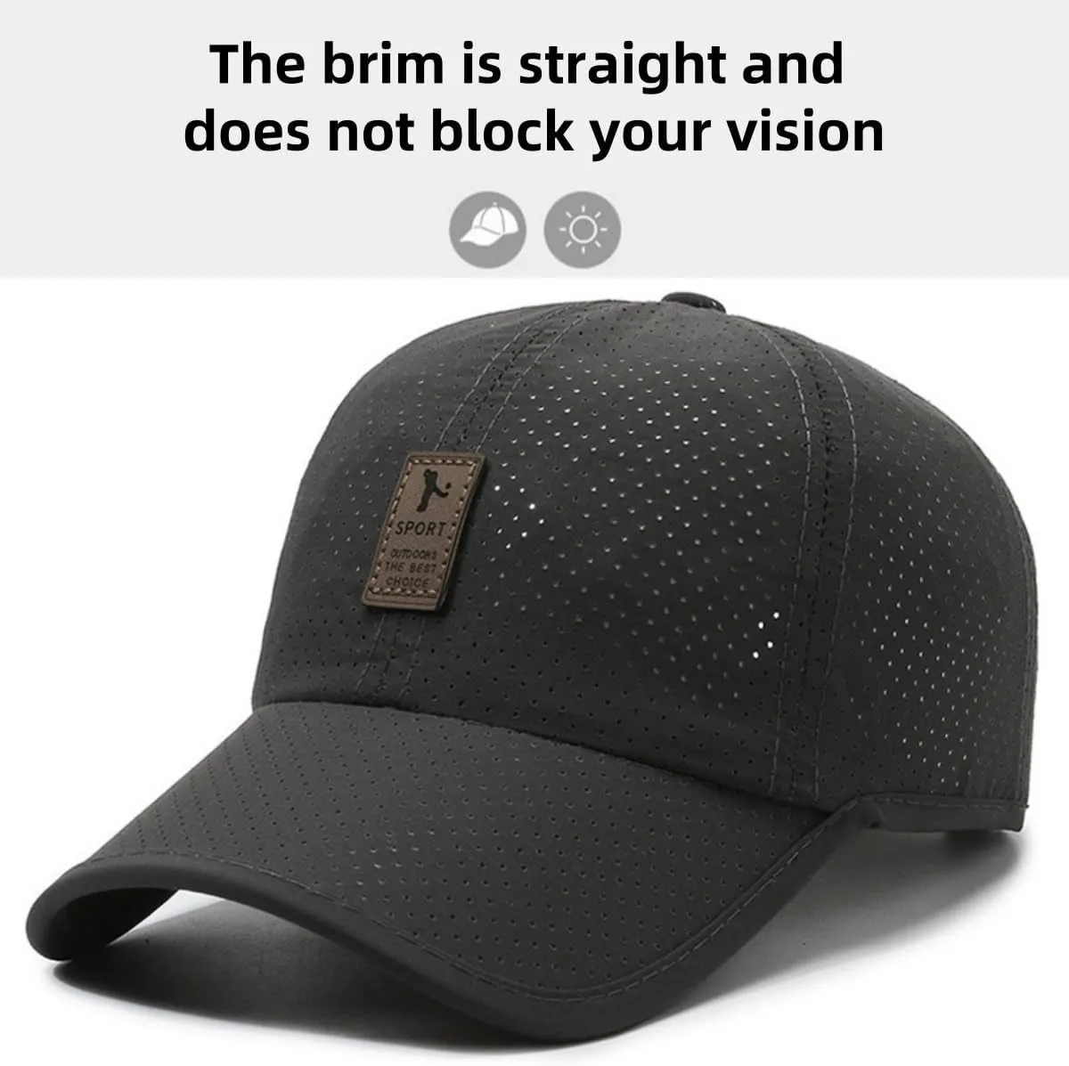 Summer Mesh Breathable Quick Dry Sports Running Trucker Hat Outdoor Sports Running Hat Elastic Adjustable Cap