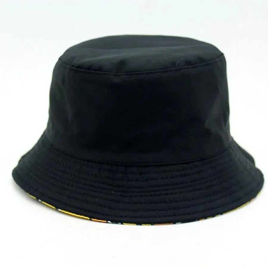 Summer Sun Bucket Hat, Reversible Design, UV Protection, Lightweight Cotton, Unisex Style, Perfect for Beach & Outdoor Activities