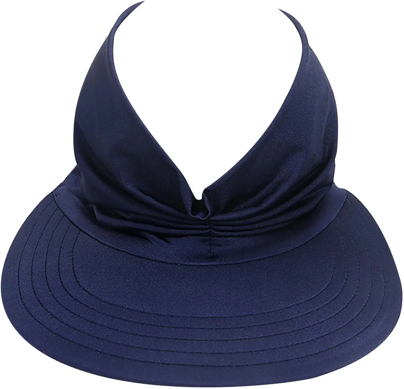 Sun Hat Women Beach Empty Roof Sun Hats Visor Cap UV Protection with Wide Brim for Sports Golf Hiking Ponytail Caps