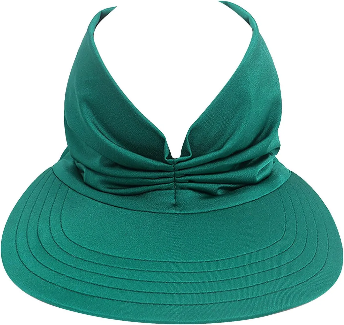 Sun Hat Women Beach Empty Roof Sun Hats Visor Cap UV Protection with Wide Brim for Sports Golf Hiking Ponytail Caps