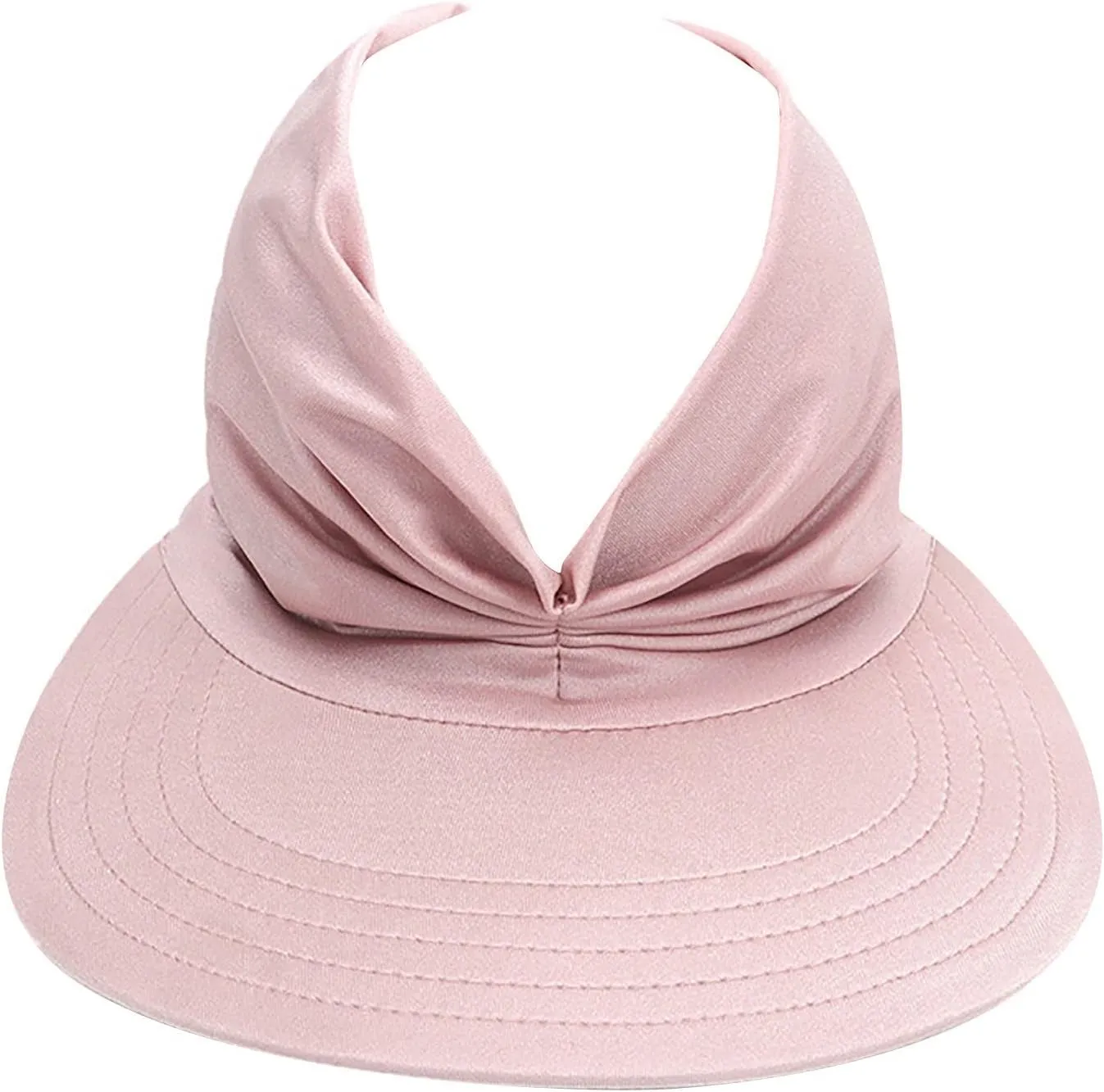 Sun Hat Women Beach Empty Roof Sun Hats Visor Cap UV Protection with Wide Brim for Sports Golf Hiking Ponytail Caps