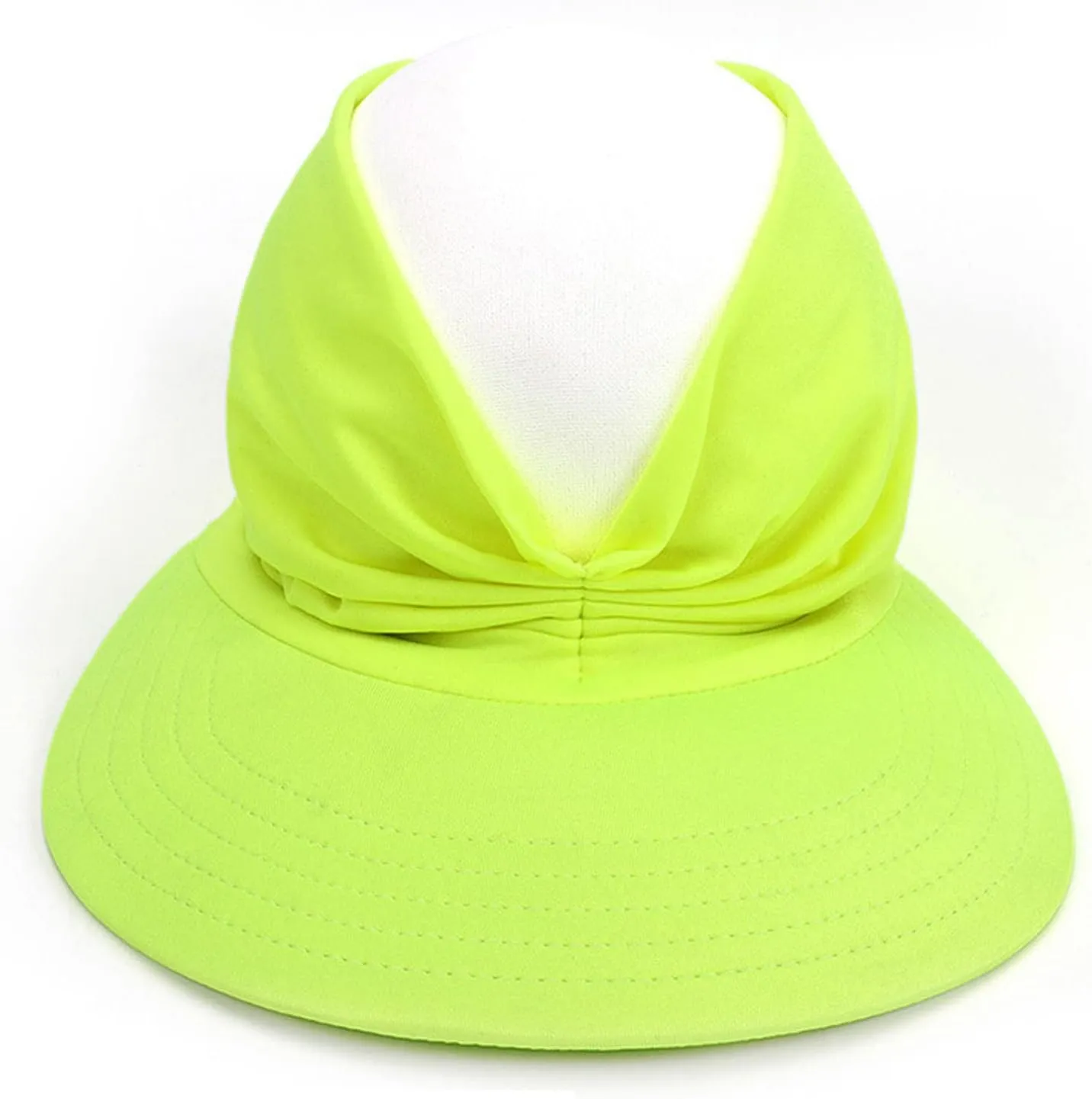 Sun Hat Women Beach Empty Roof Sun Hats Visor Cap UV Protection with Wide Brim for Sports Golf Hiking Ponytail Caps