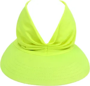 Sun Hat Women Beach Empty Roof Sun Hats Visor Cap UV Protection with Wide Brim for Sports Golf Hiking Ponytail Caps