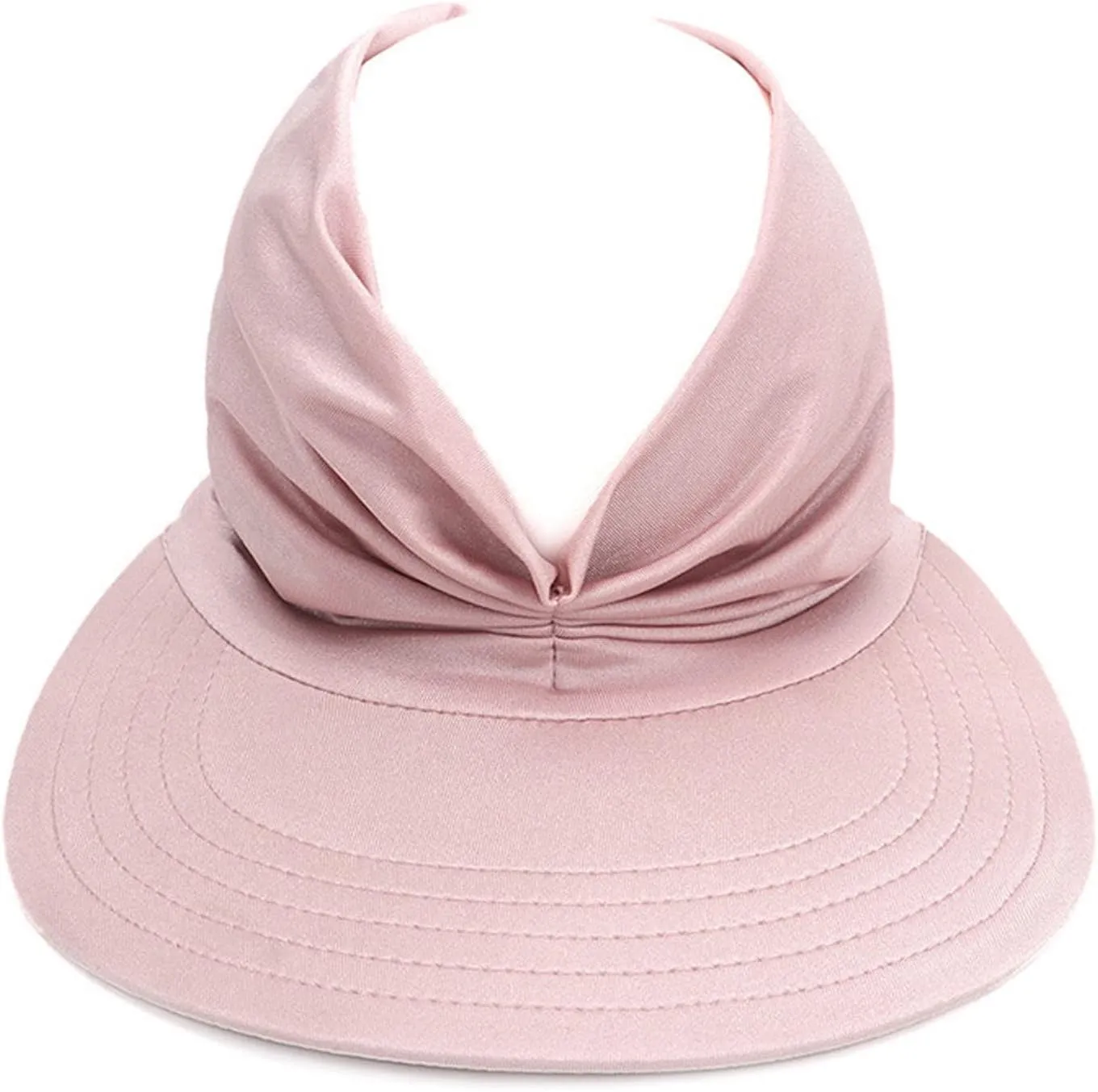 Sun Hat Women Beach Empty Roof Sun Hats Visor Cap UV Protection with Wide Brim for Sports Golf Hiking Ponytail Caps